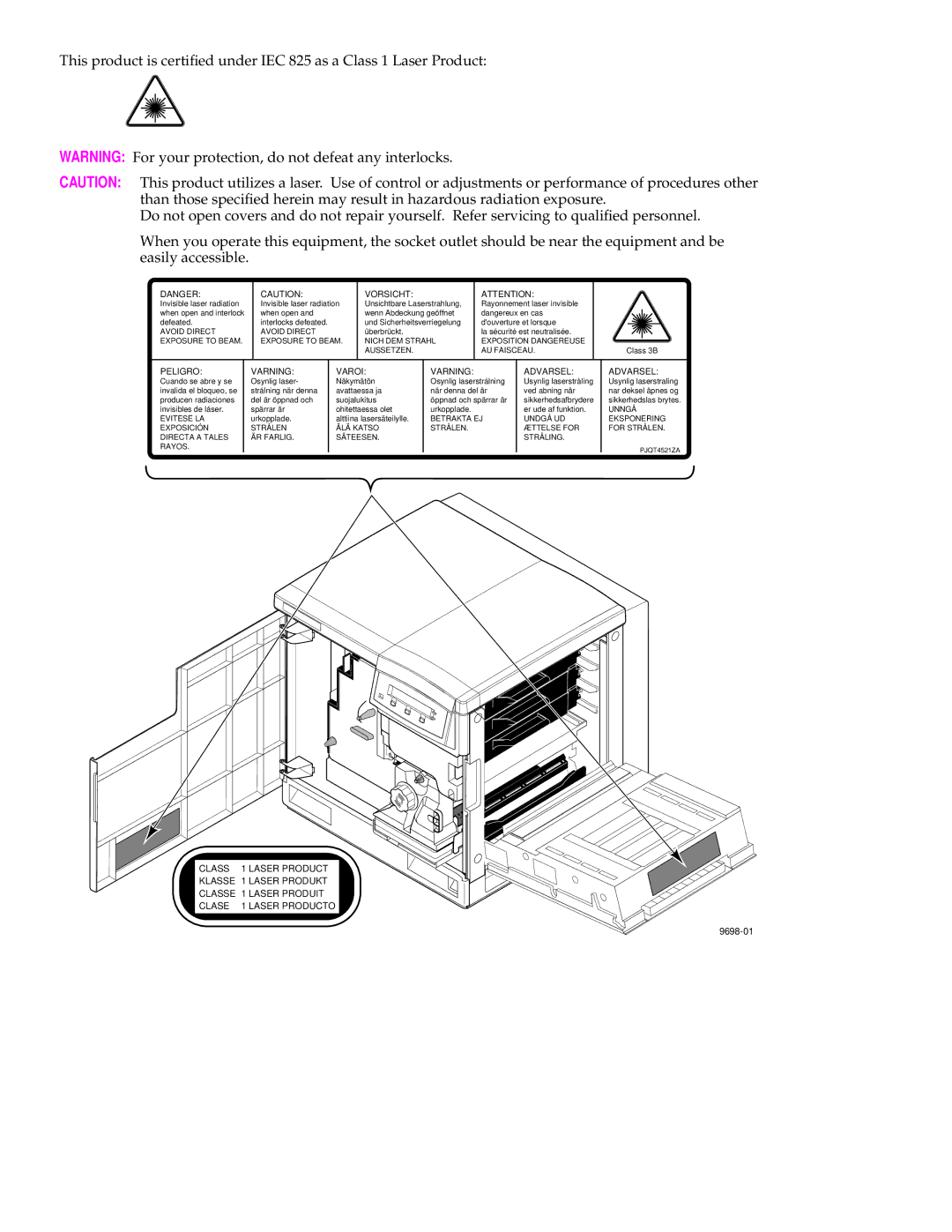 Tektronix 560 user manual Vorsicht 