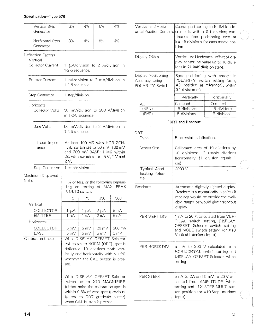 Tektronix 576 manual 