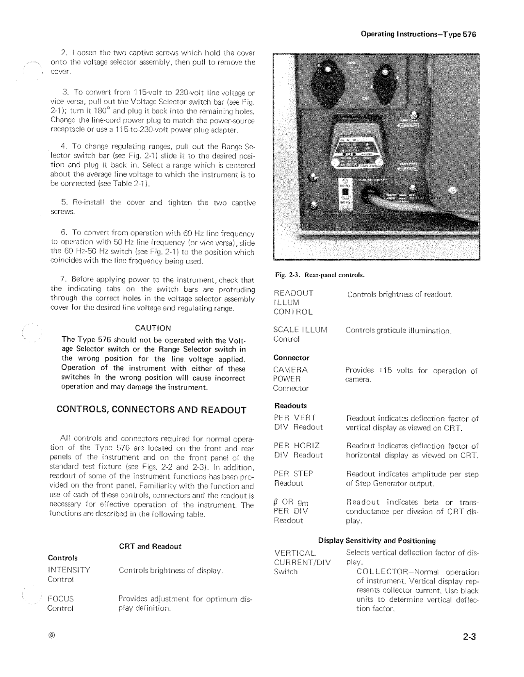 Tektronix 576 manual 