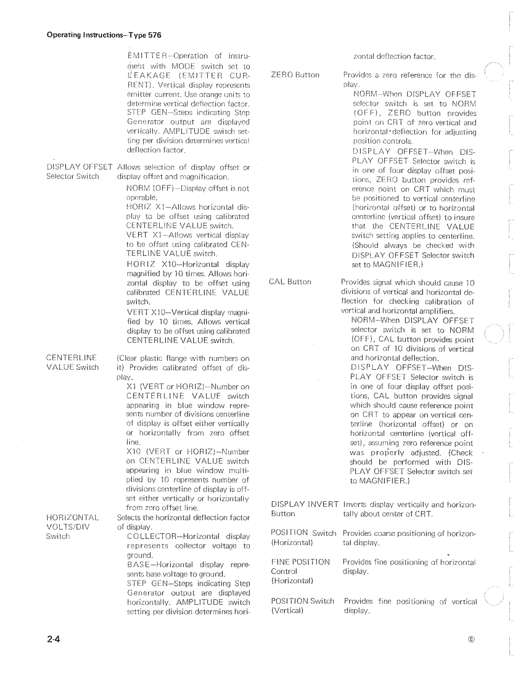 Tektronix 576 manual 