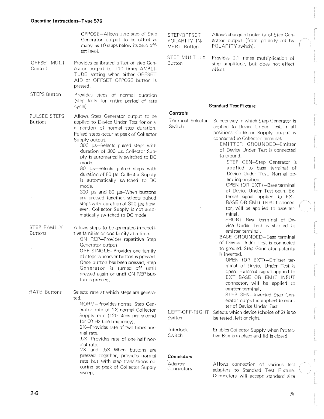 Tektronix 576 manual 