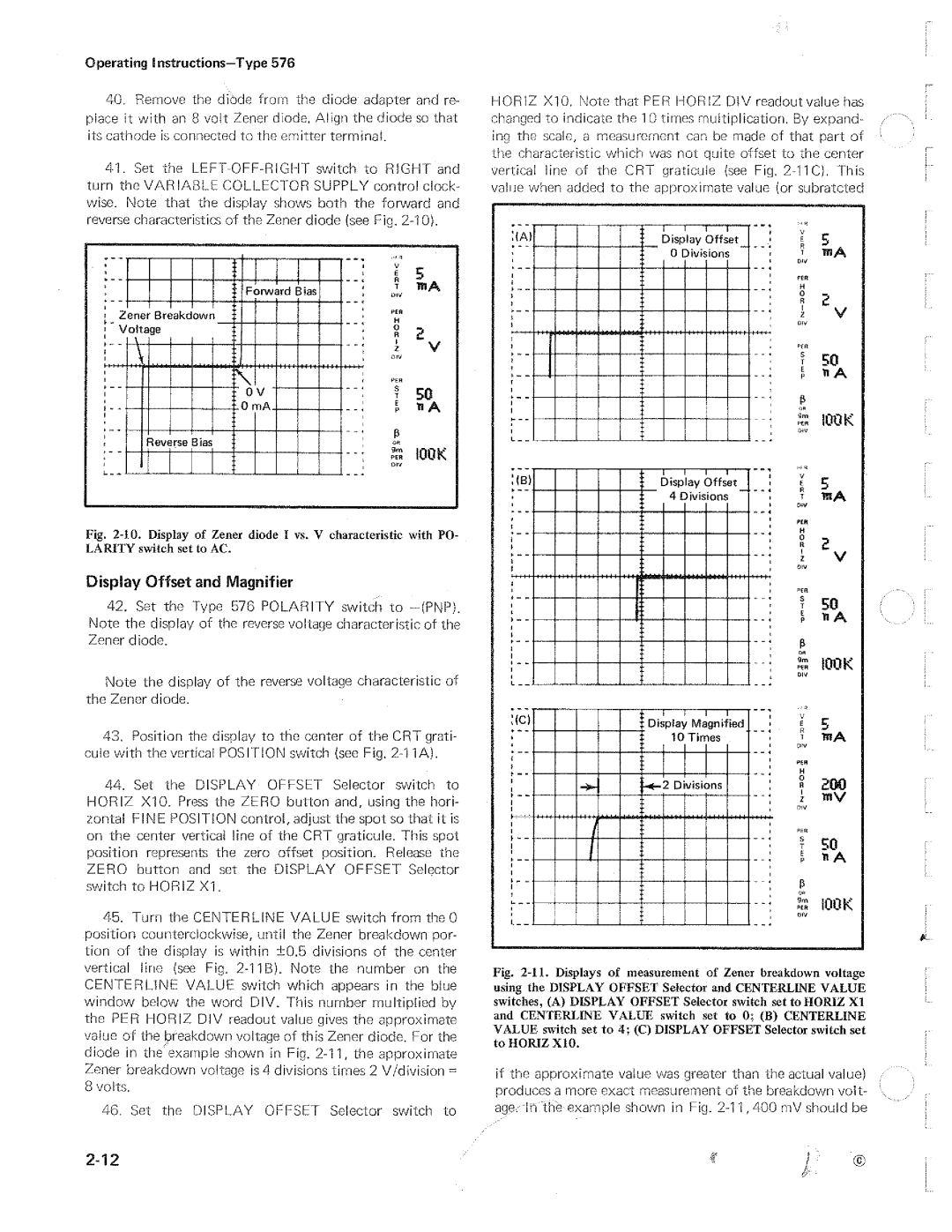 Tektronix 576 manual 