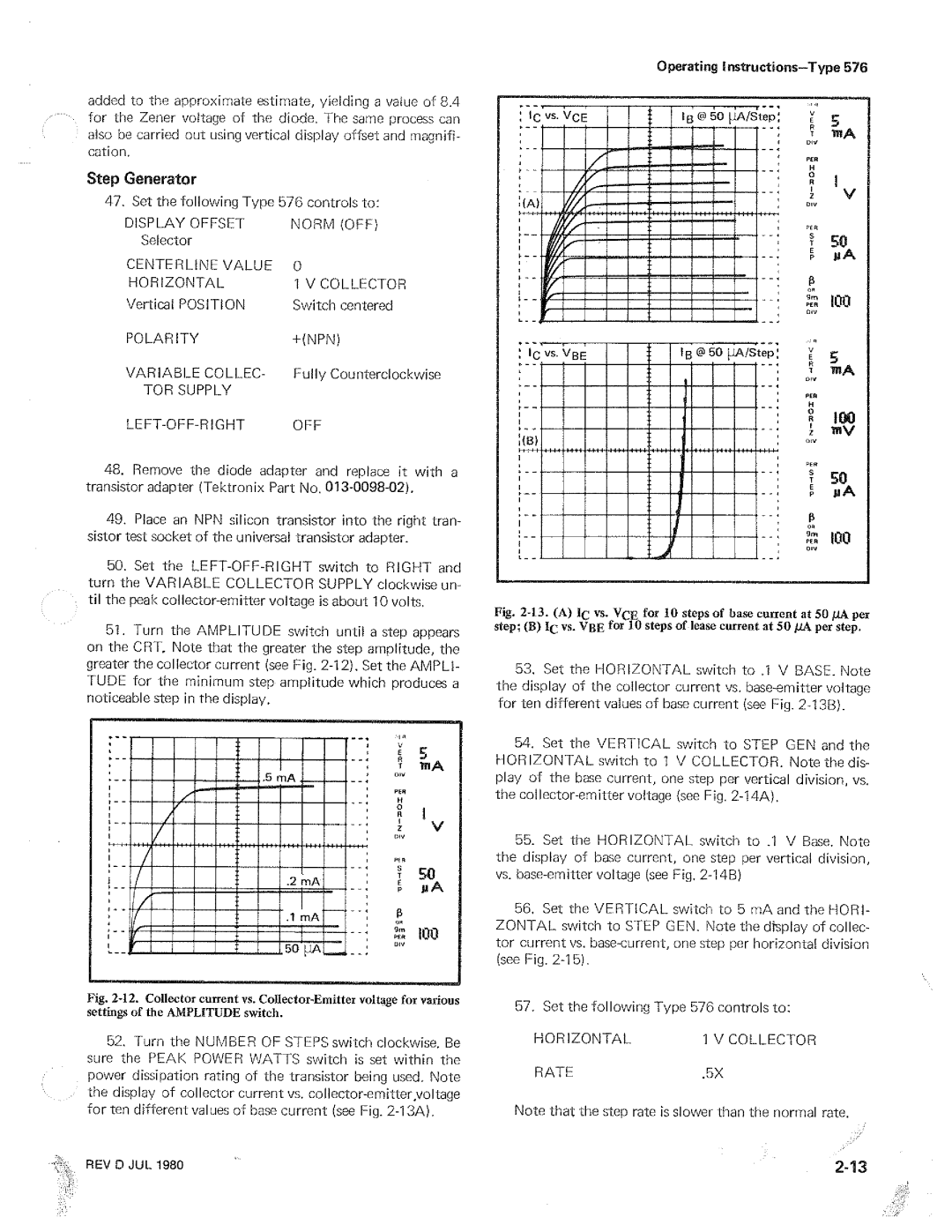 Tektronix 576 manual 