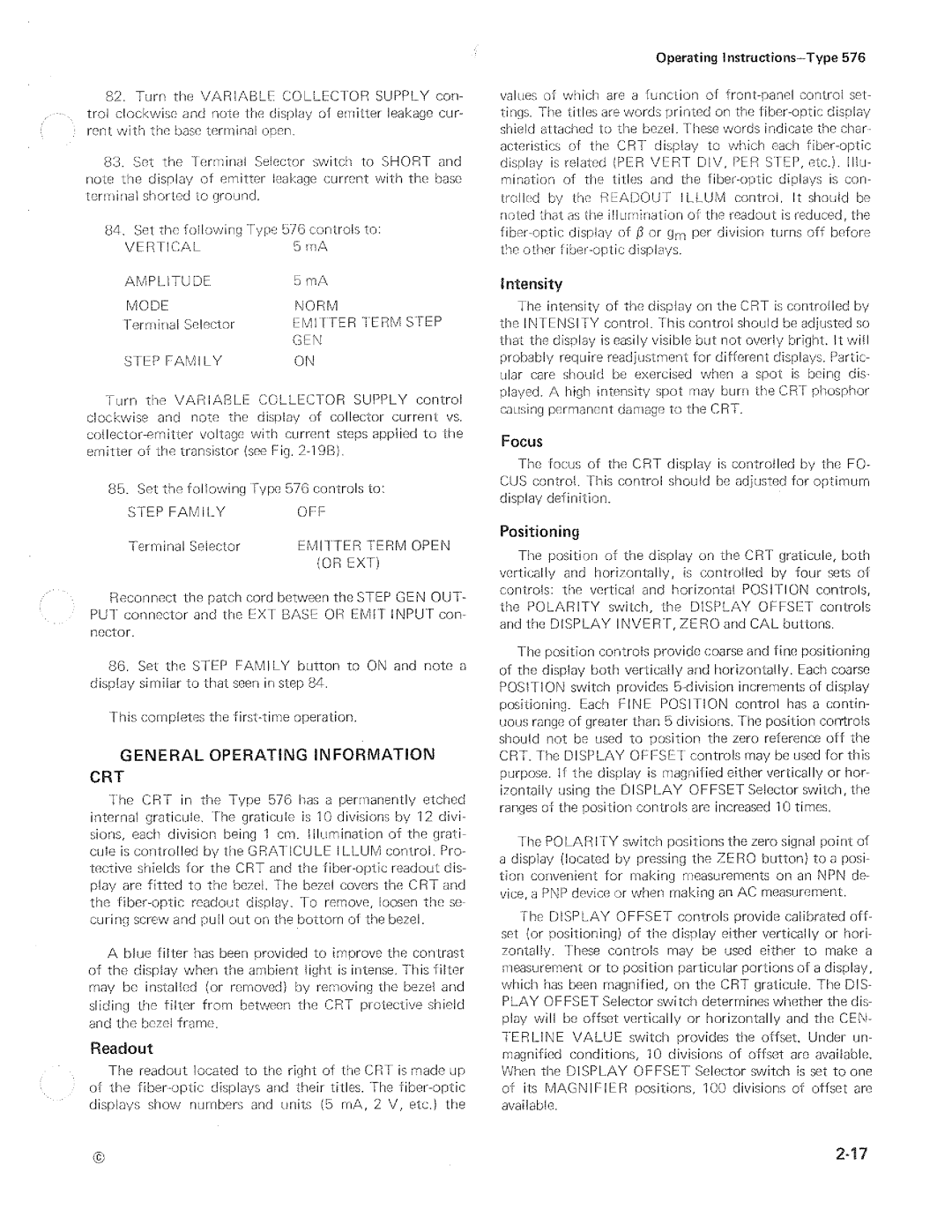 Tektronix 576 manual 