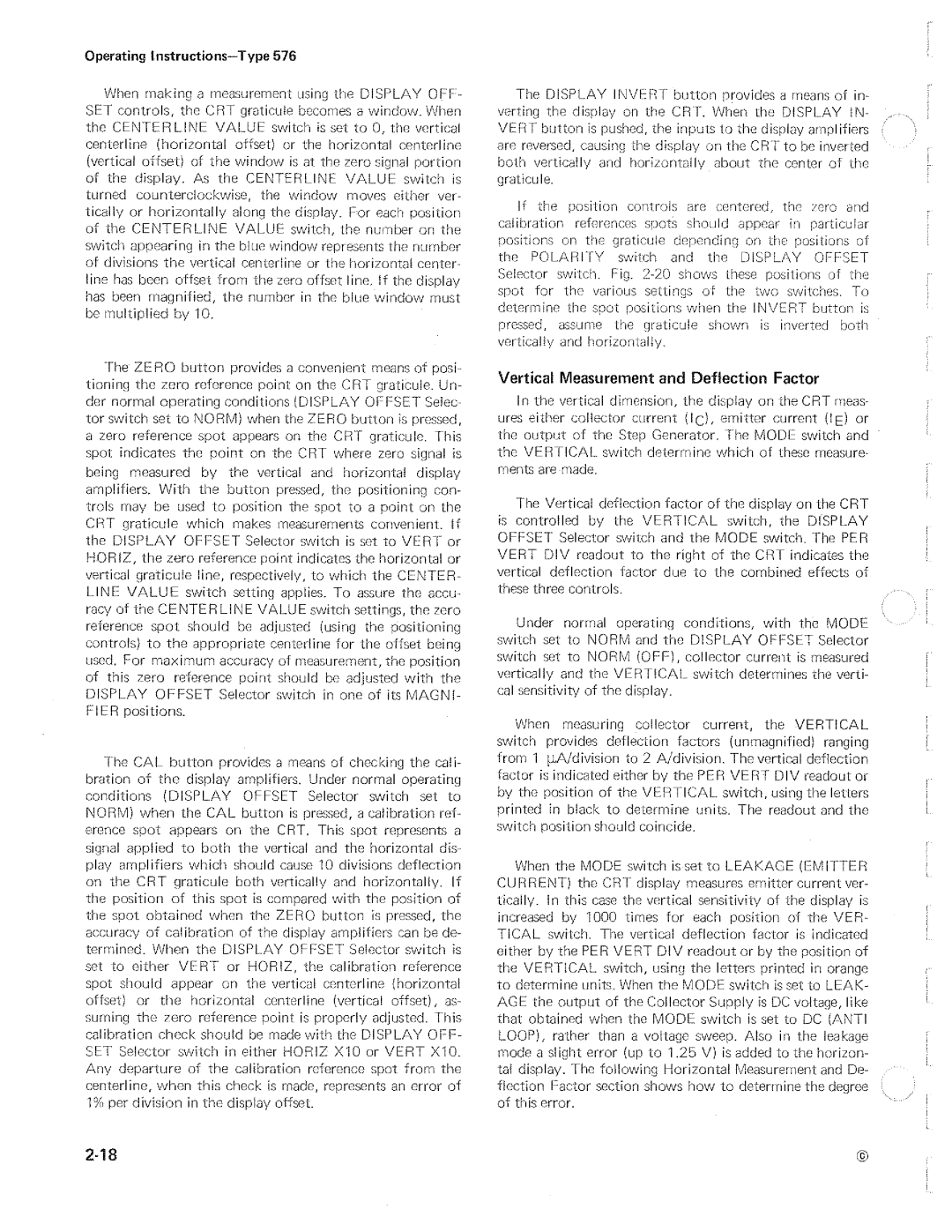 Tektronix 576 manual 