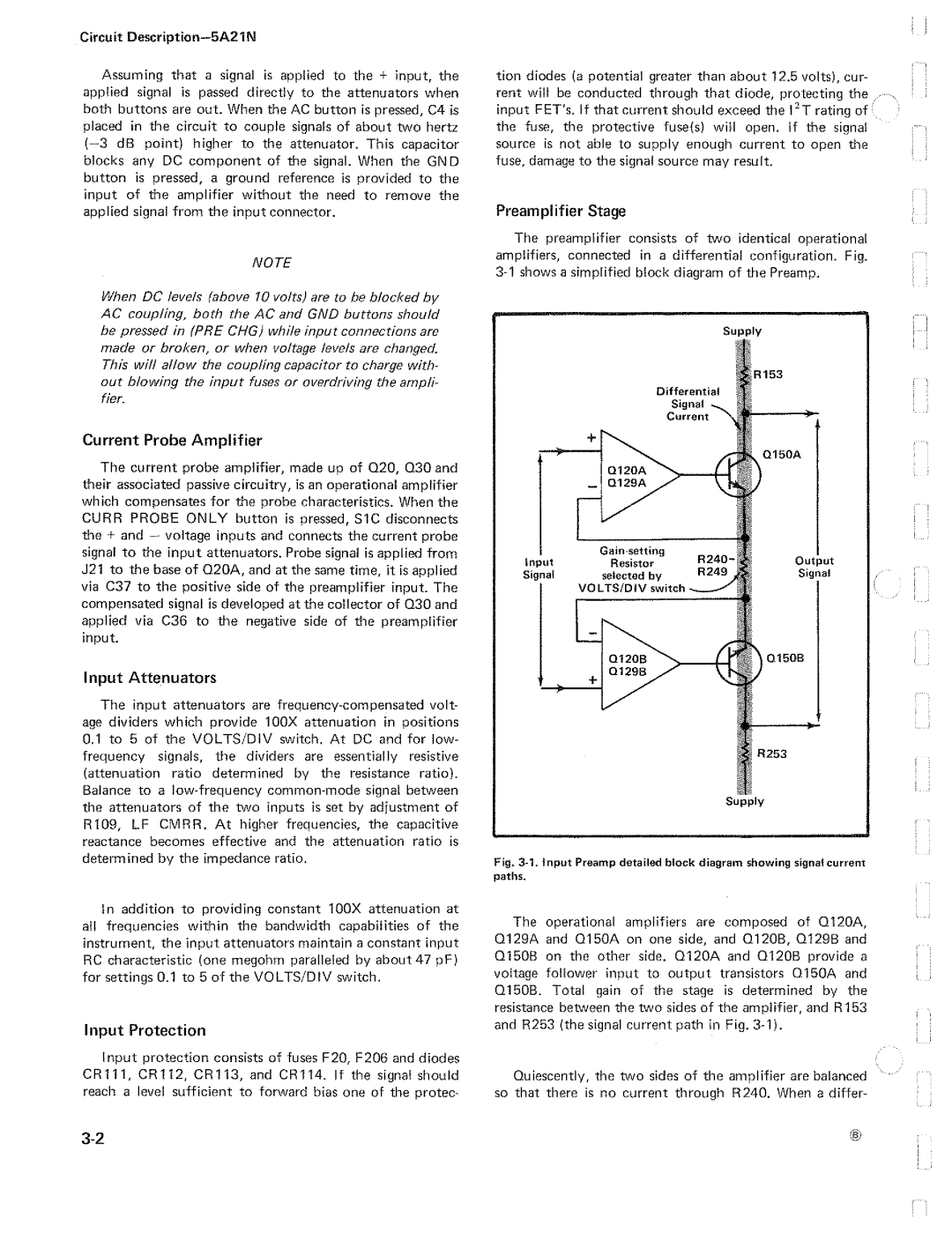 Tektronix 5A21N manual 