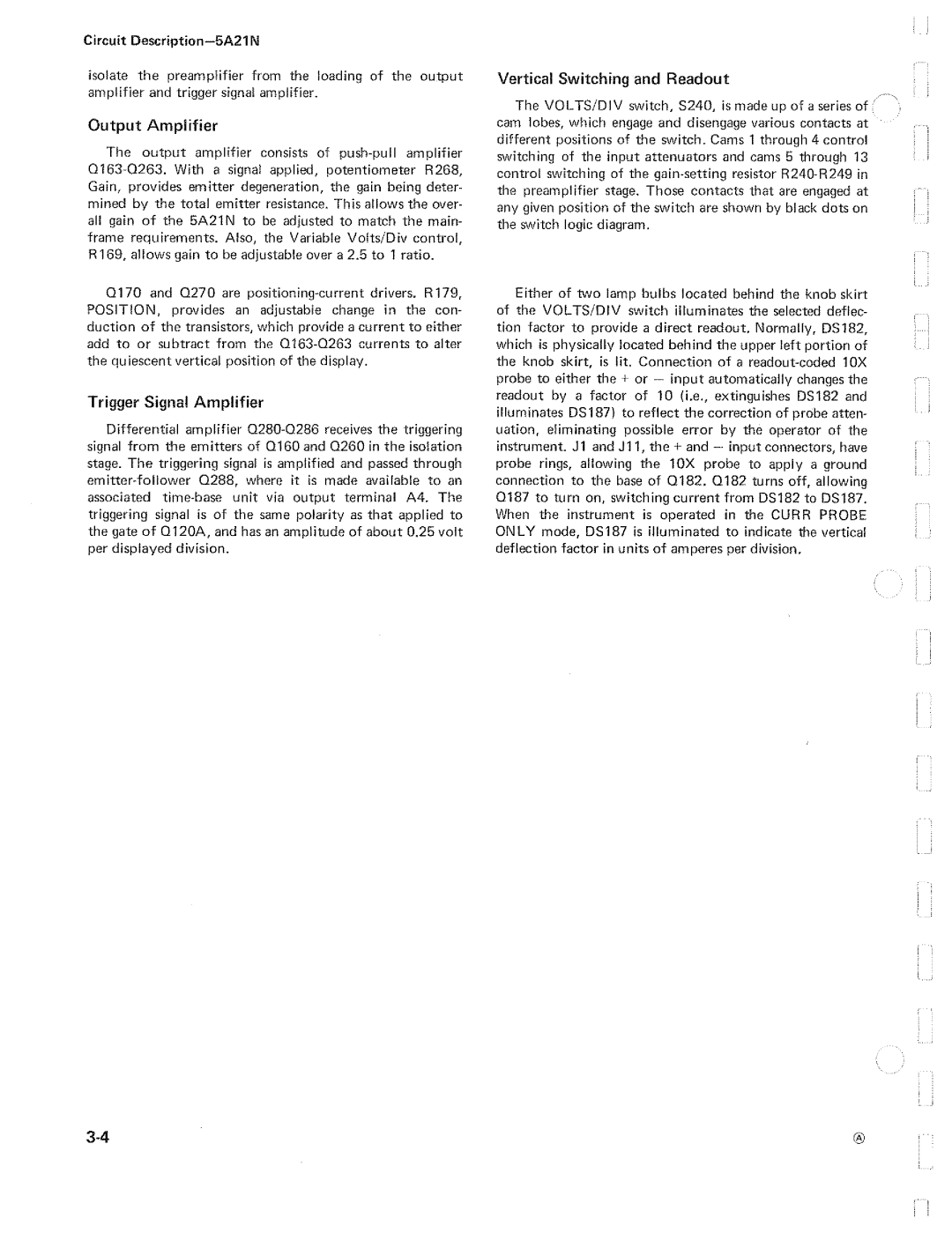 Tektronix 5A21N manual 