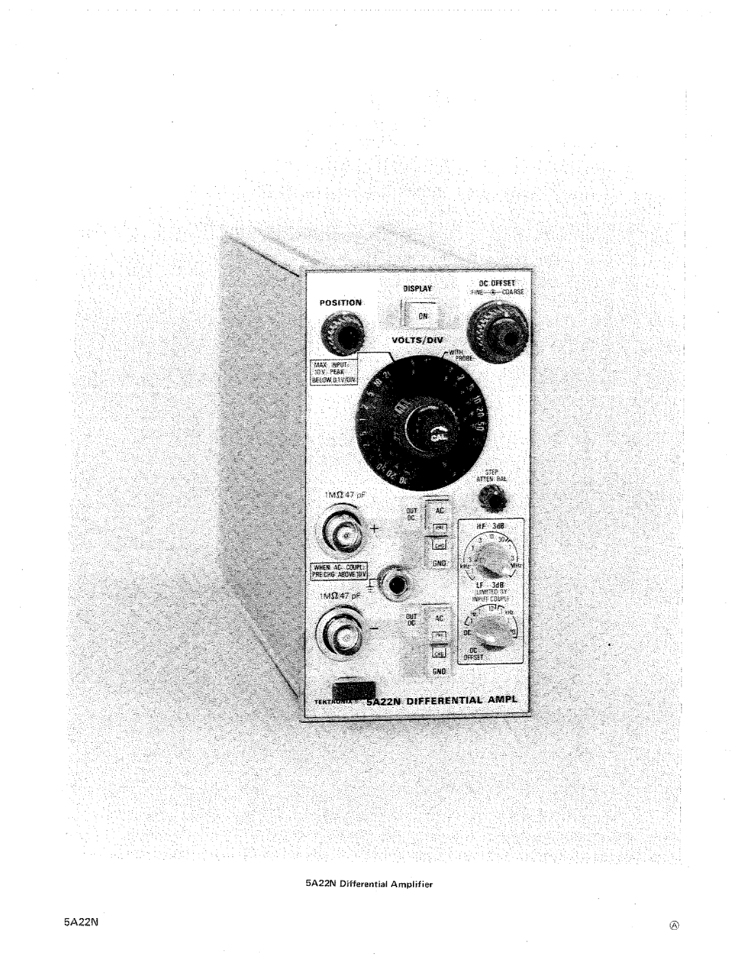 Tektronix 5A22N manual 