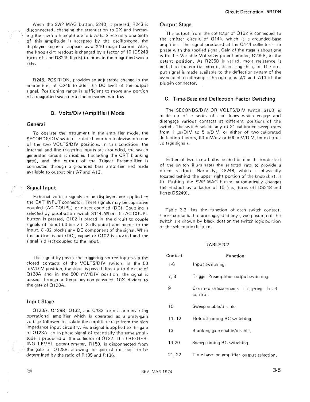 Tektronix 5B10N manual 