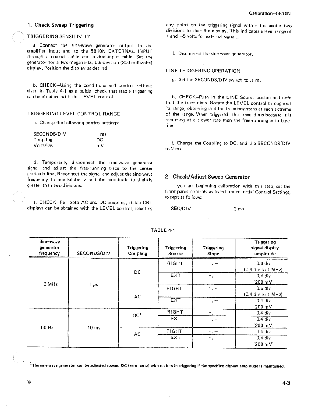 Tektronix 5B10N manual 