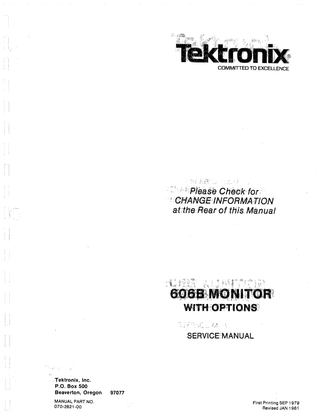 Tektronix 606B manual 