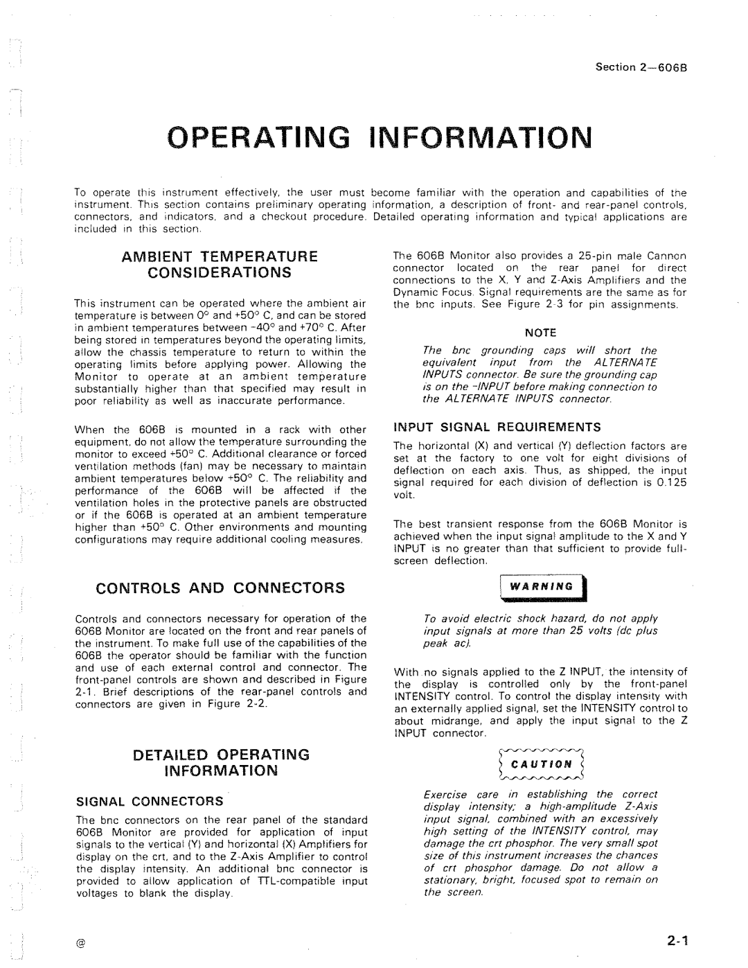 Tektronix 606B manual 