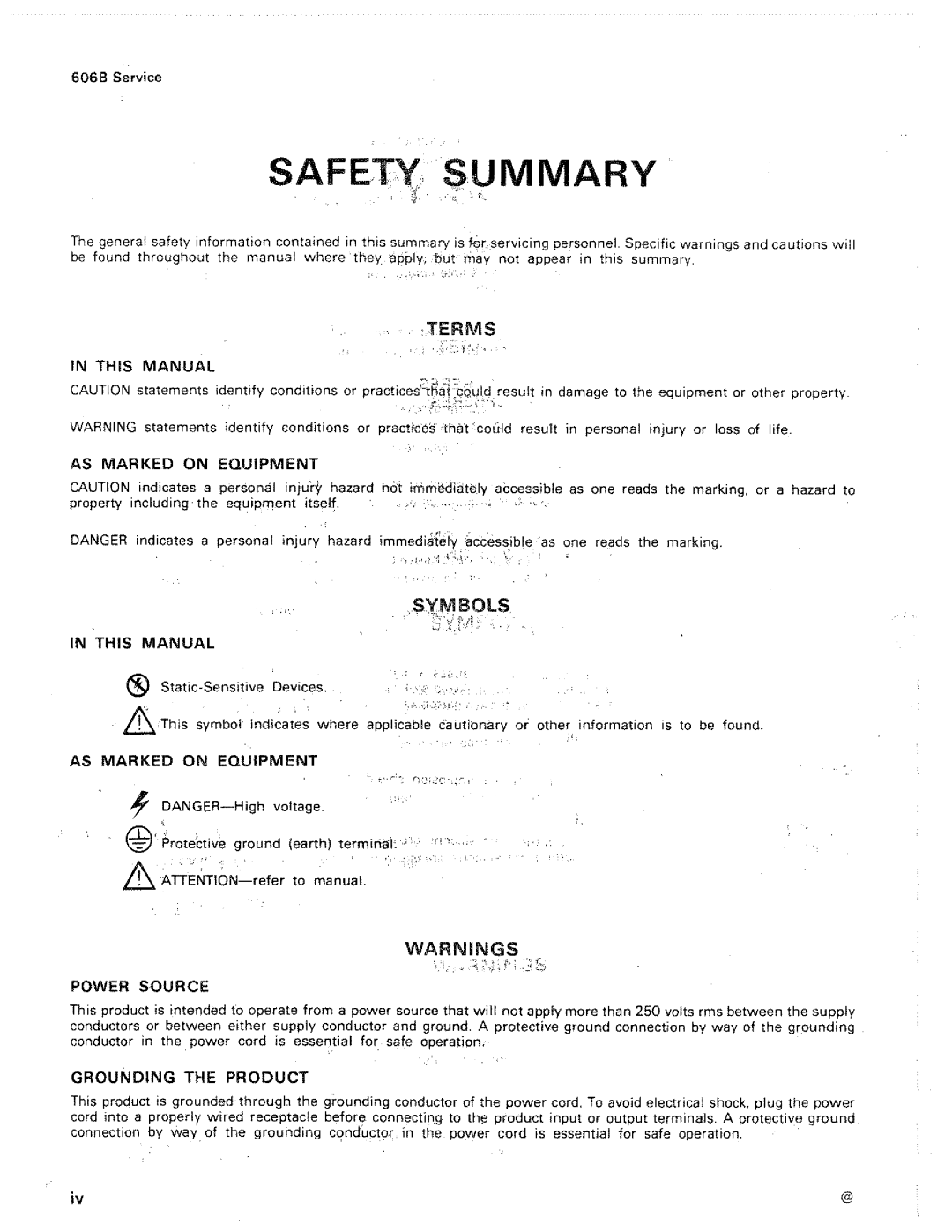 Tektronix 606B manual 