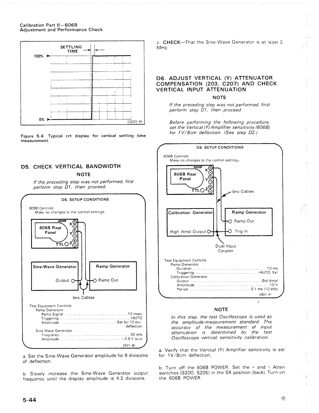 Tektronix 606B manual 