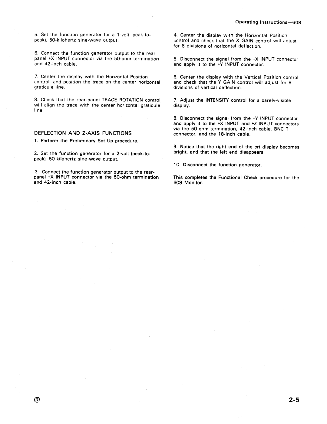 Tektronix 608 manual 