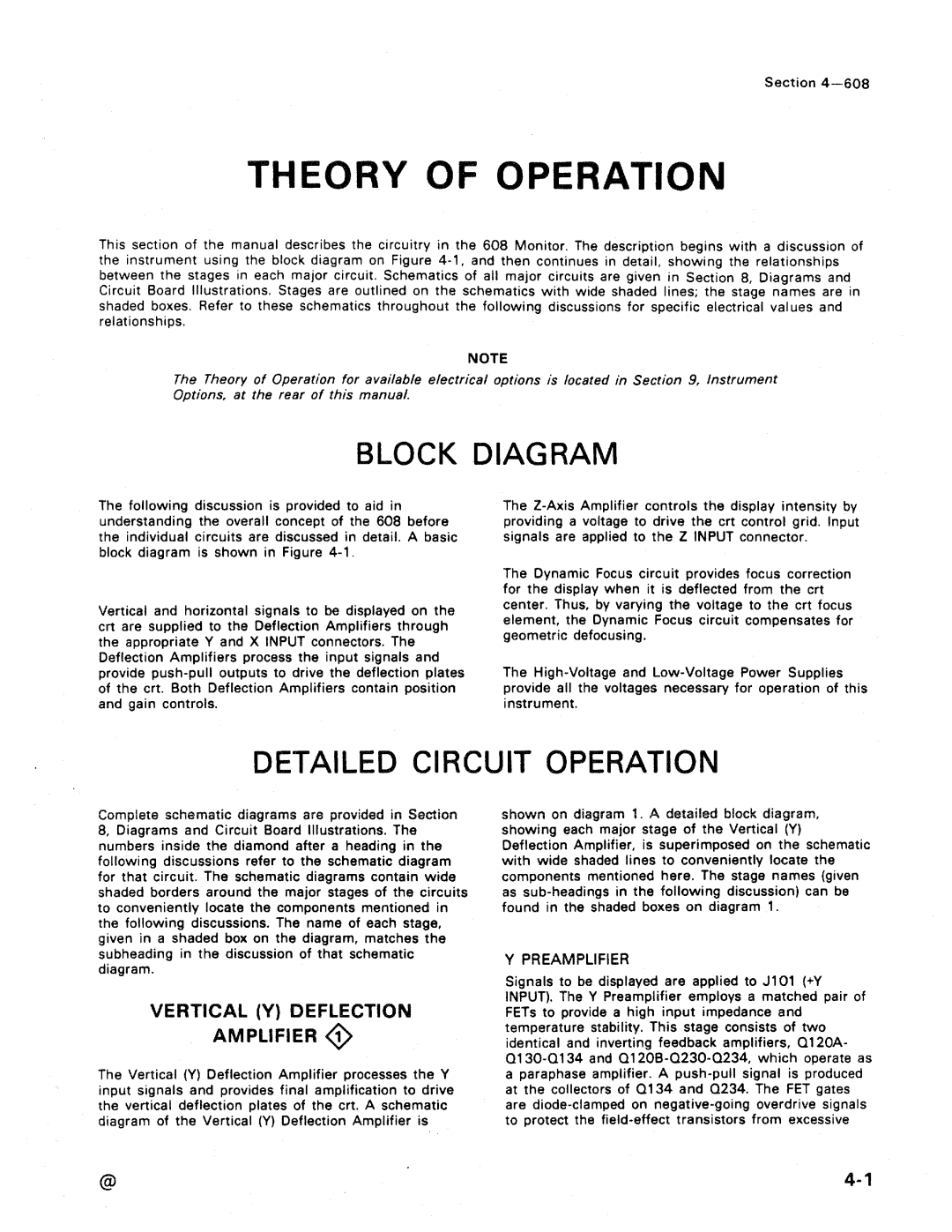 Tektronix 608 manual 