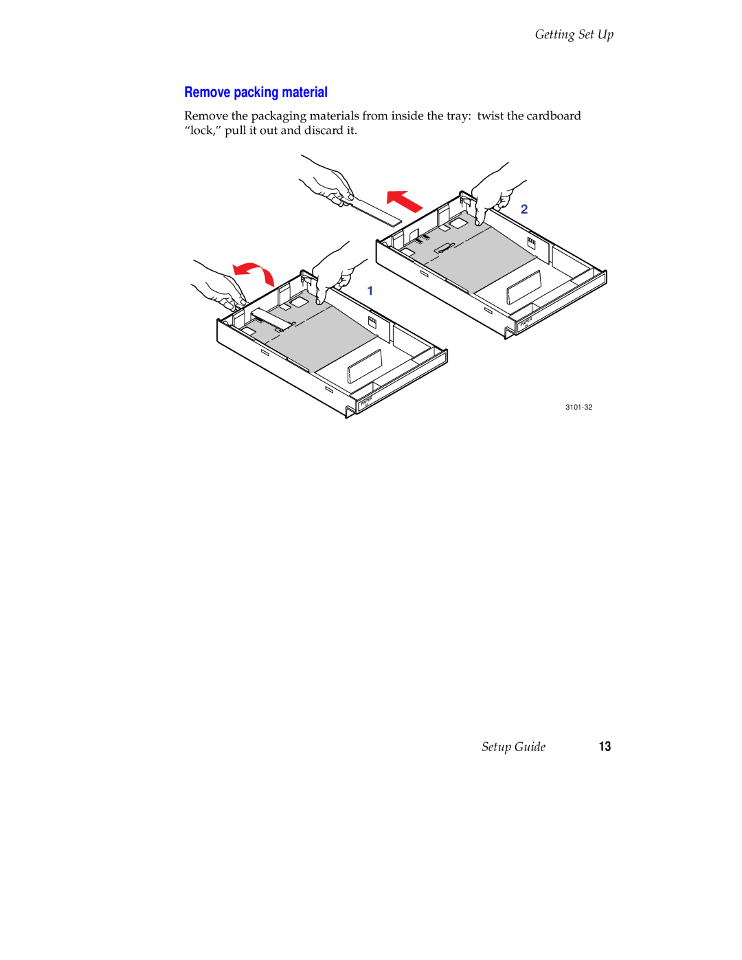 Tektronix 740L setup guide Remove packing material 