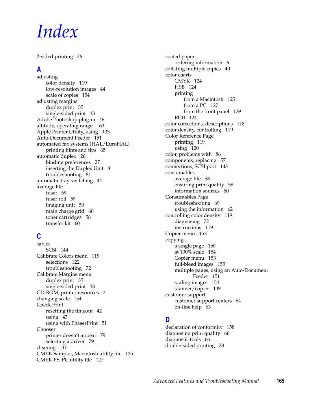 Tektronix 740L manual Index 