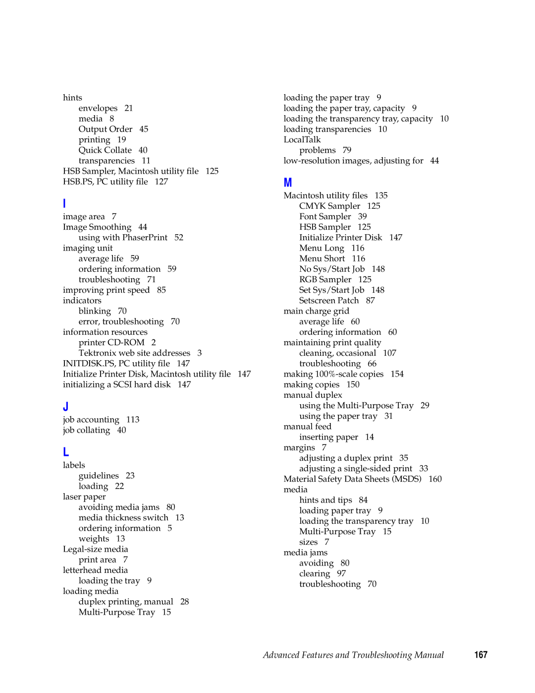 Tektronix 740L manual 167 