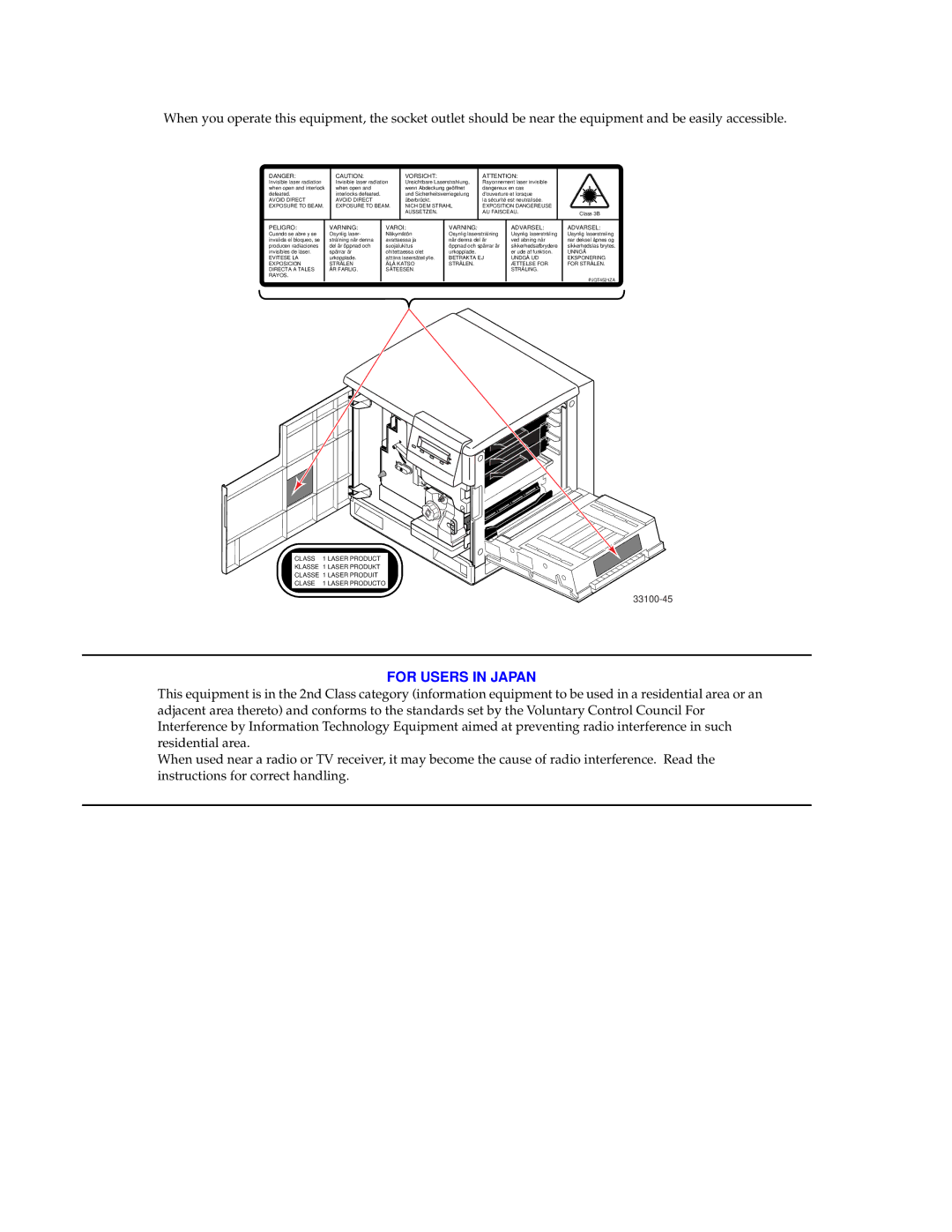 Tektronix 740L manual For Users in Japan 