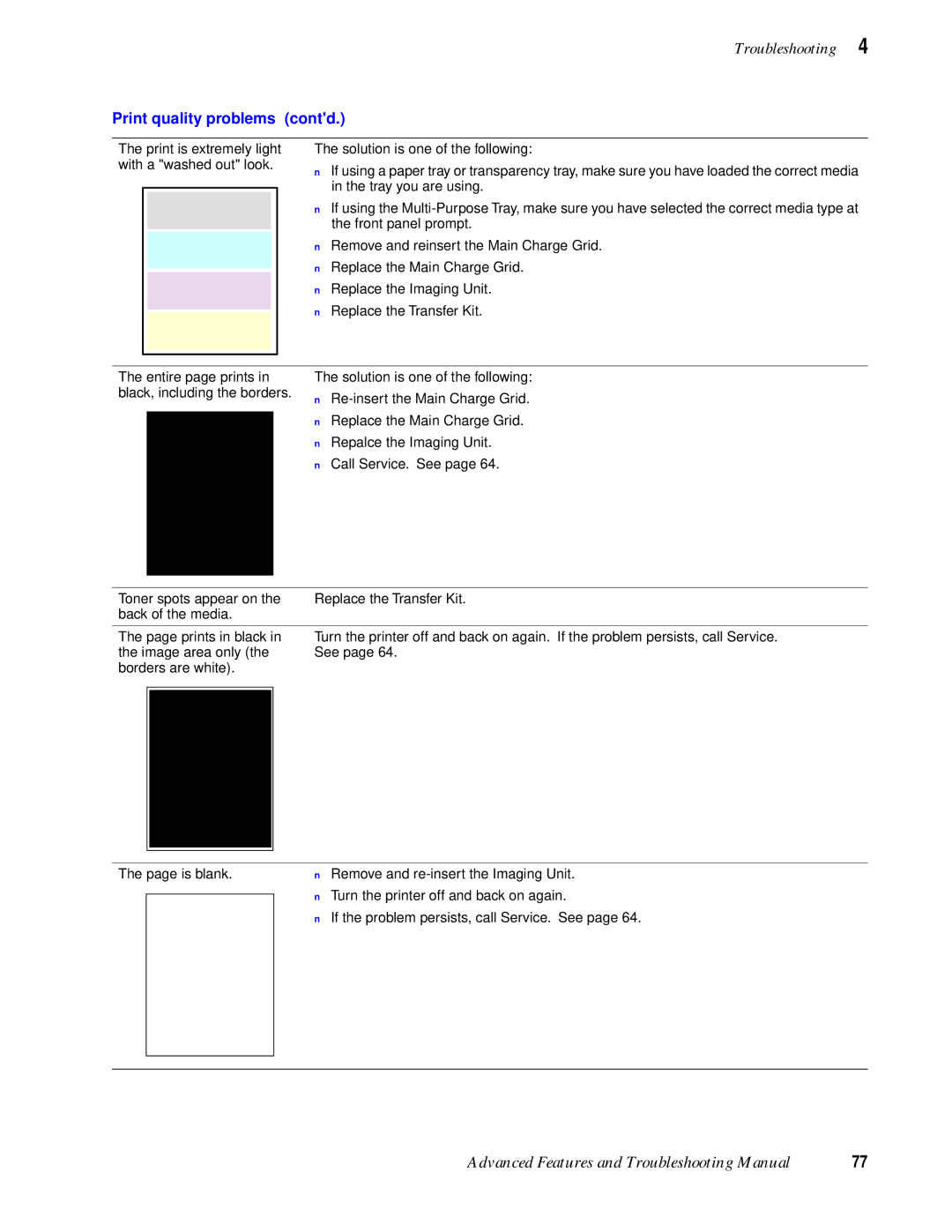 Tektronix 740L manual Entire page prints in black, including the borders 