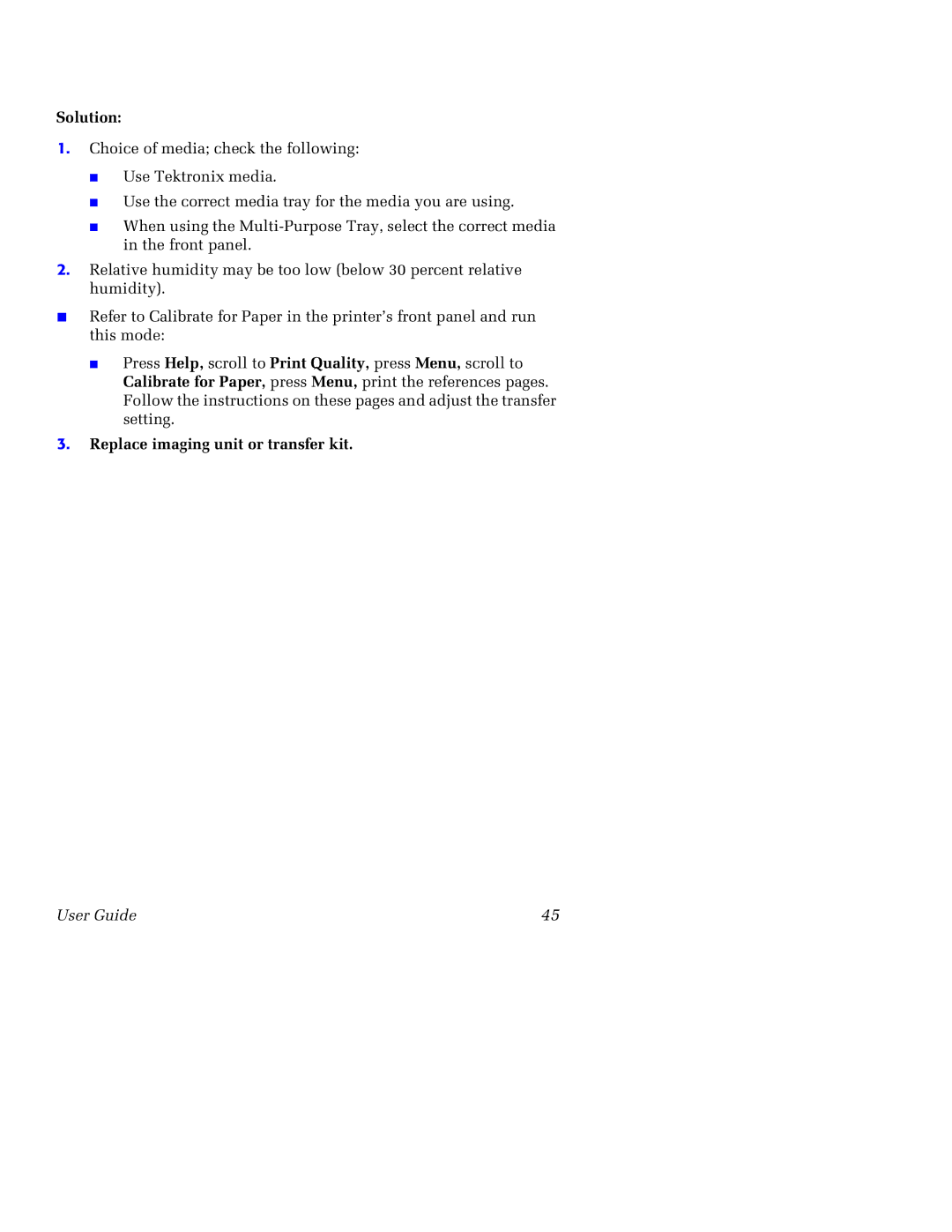 Tektronix 750 manual Solution 