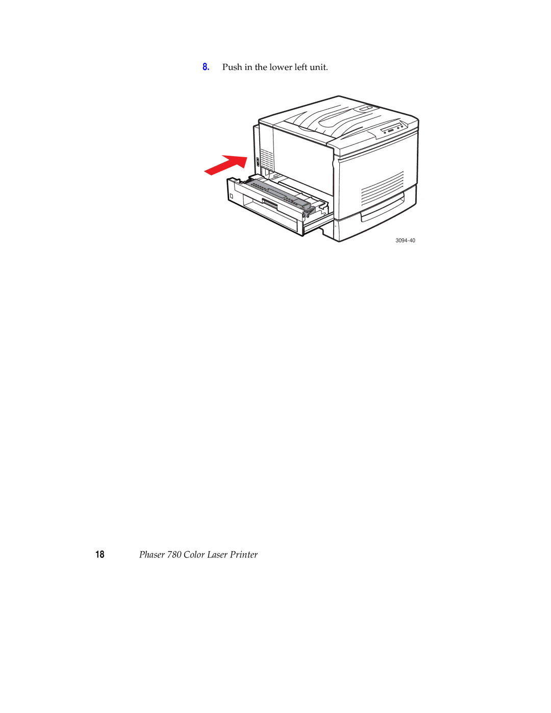 Tektronix 780 setup guide Push in the lower left unit 