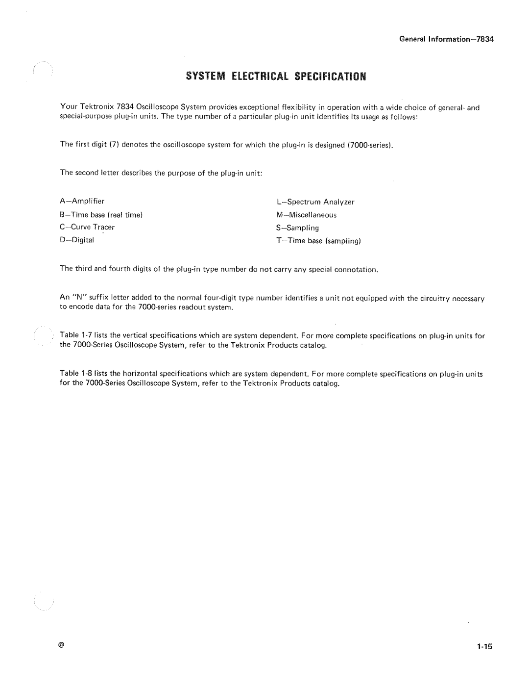 Tektronix 7834 manual 