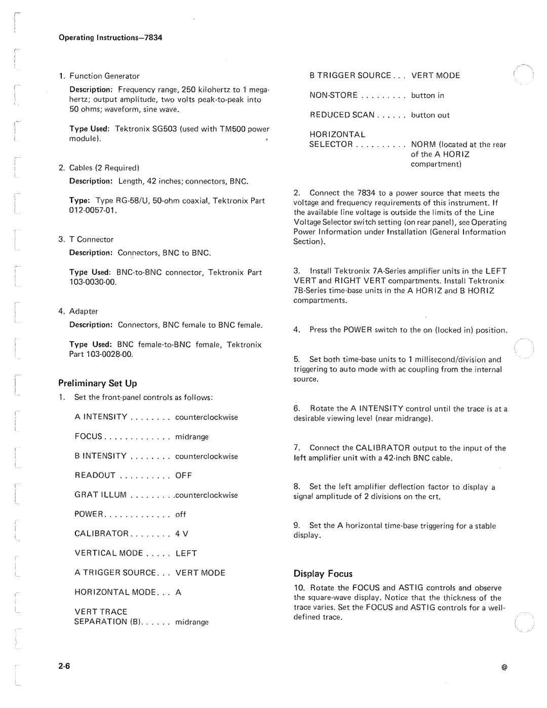 Tektronix 7834 manual 