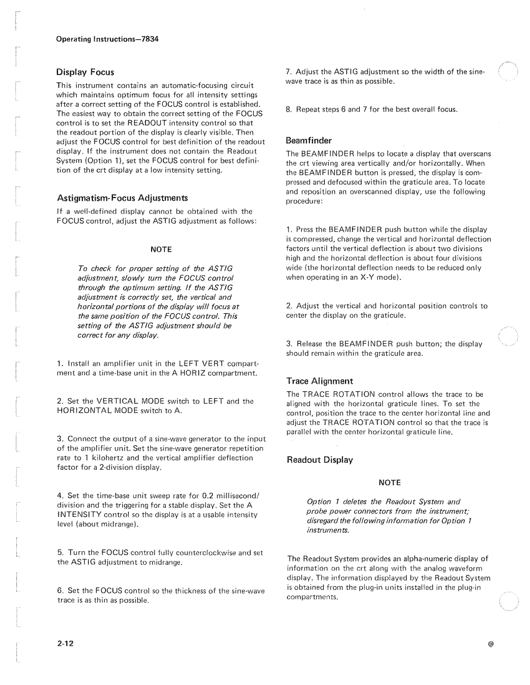 Tektronix 7834 manual 