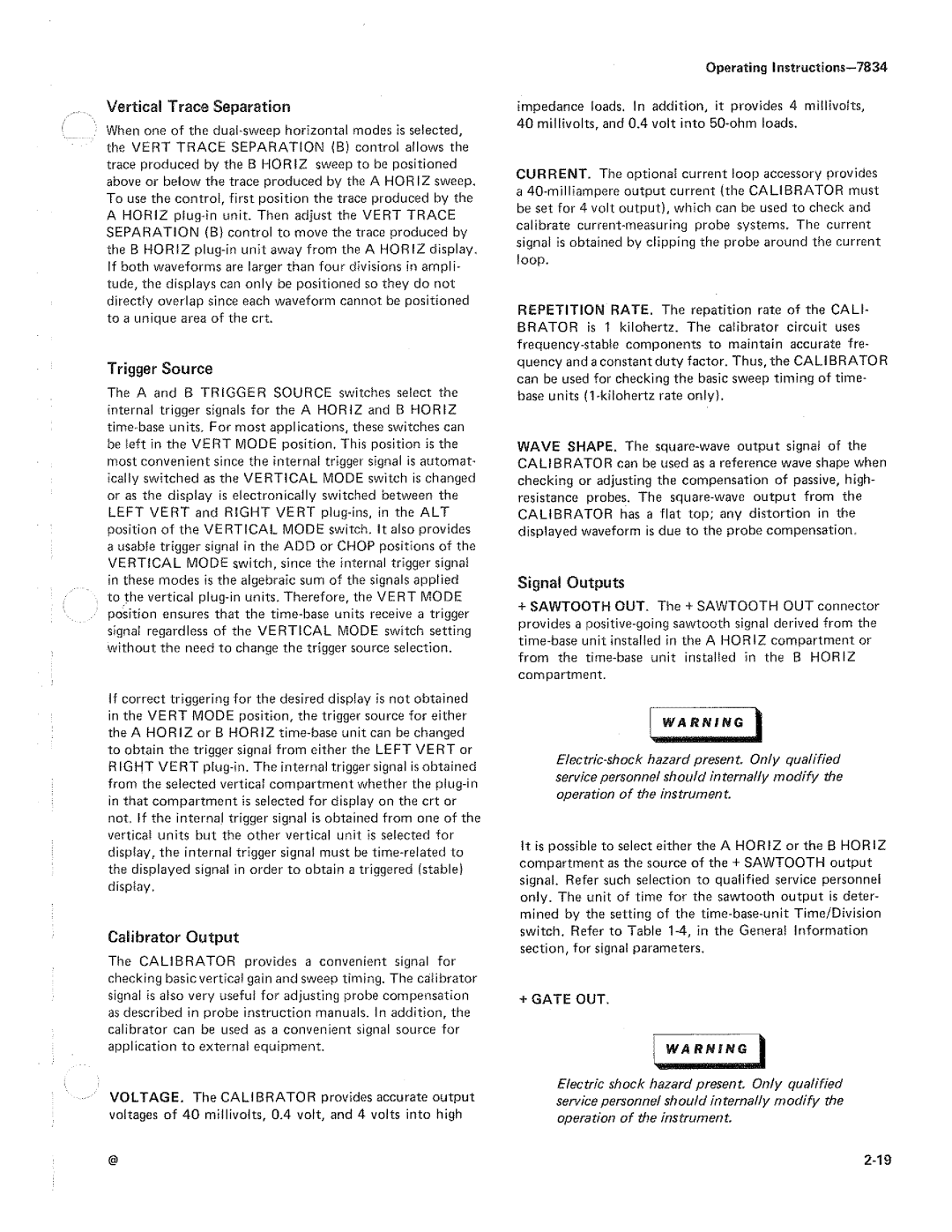 Tektronix 7834 manual 