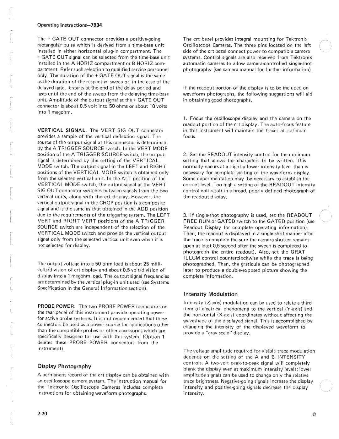 Tektronix 7834 manual 