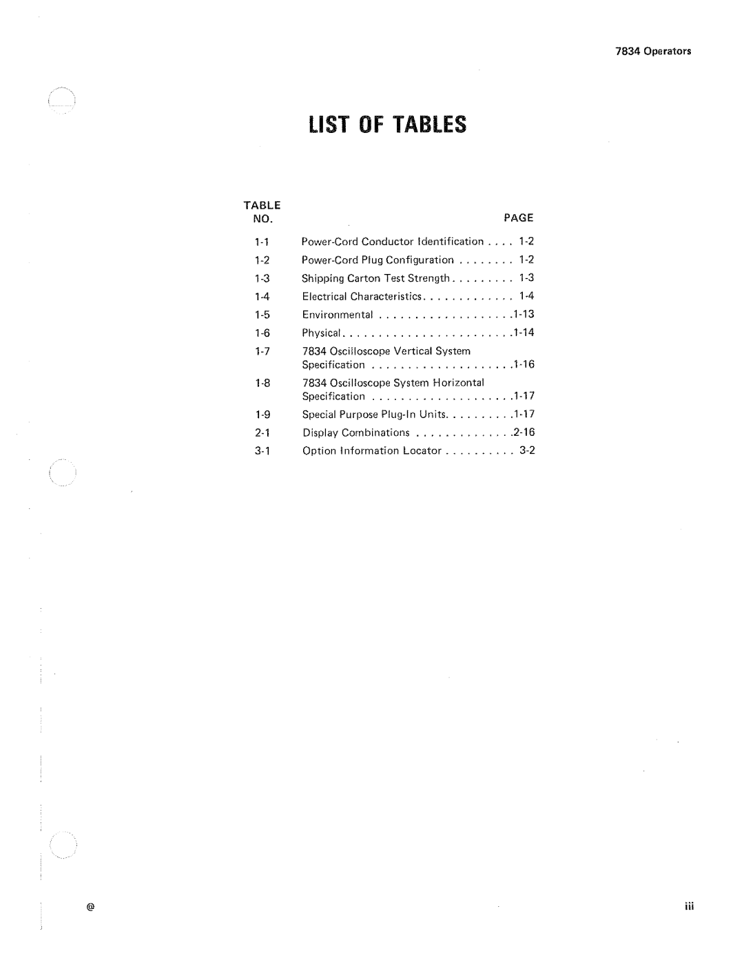 Tektronix 7834 manual 