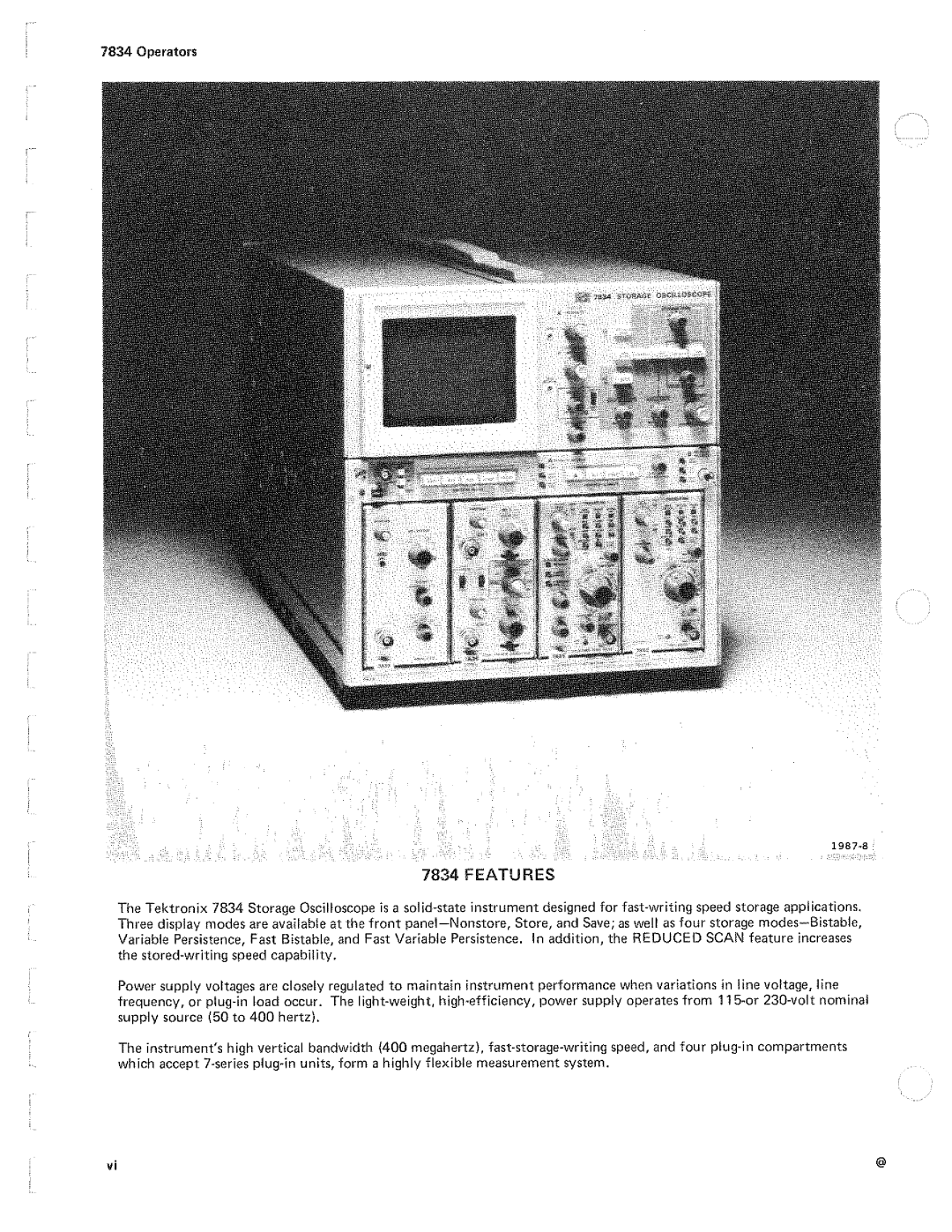 Tektronix 7834 manual 