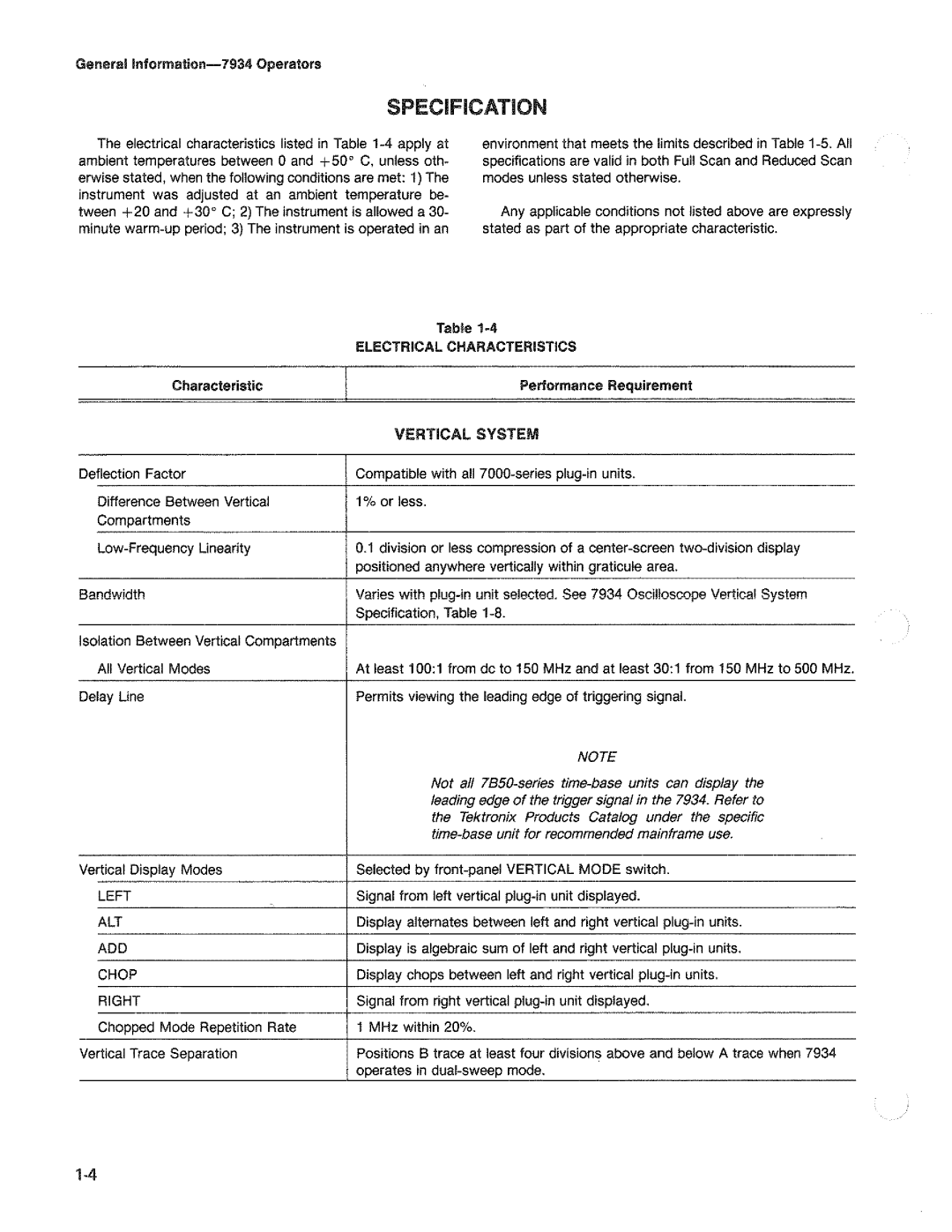 Tektronix 7934 manual 