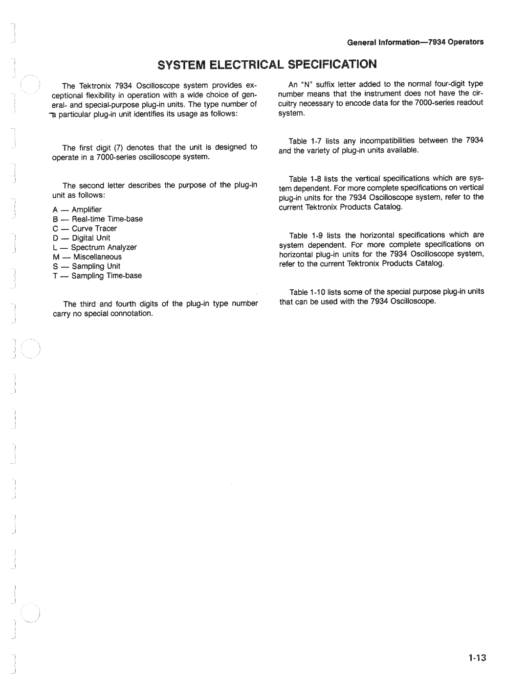 Tektronix 7934 manual 