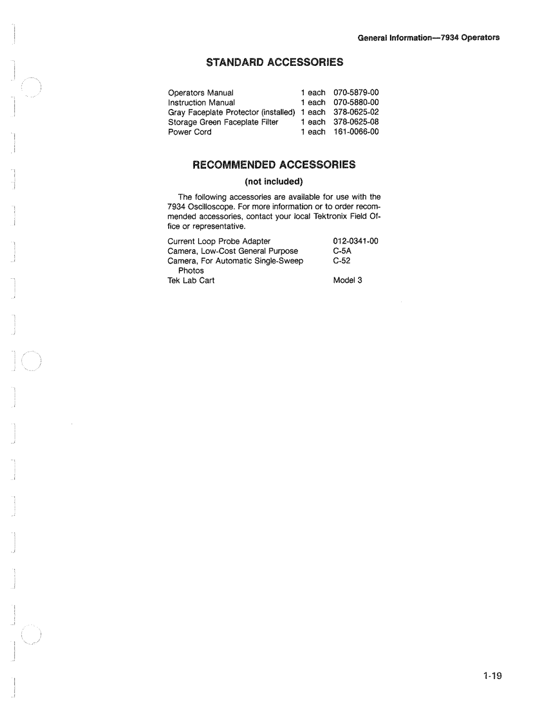 Tektronix 7934 manual 