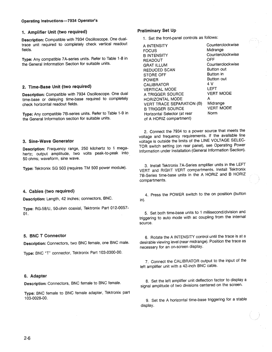 Tektronix 7934 manual 