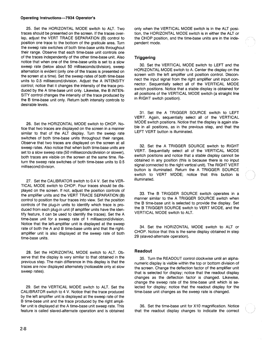 Tektronix 7934 manual 