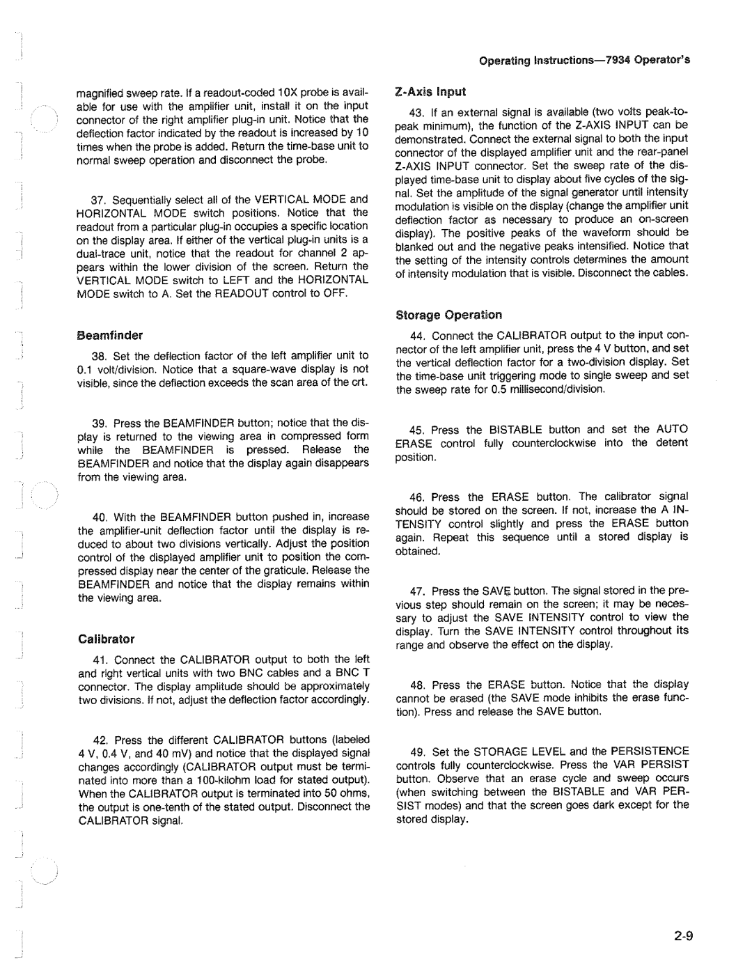 Tektronix 7934 manual 