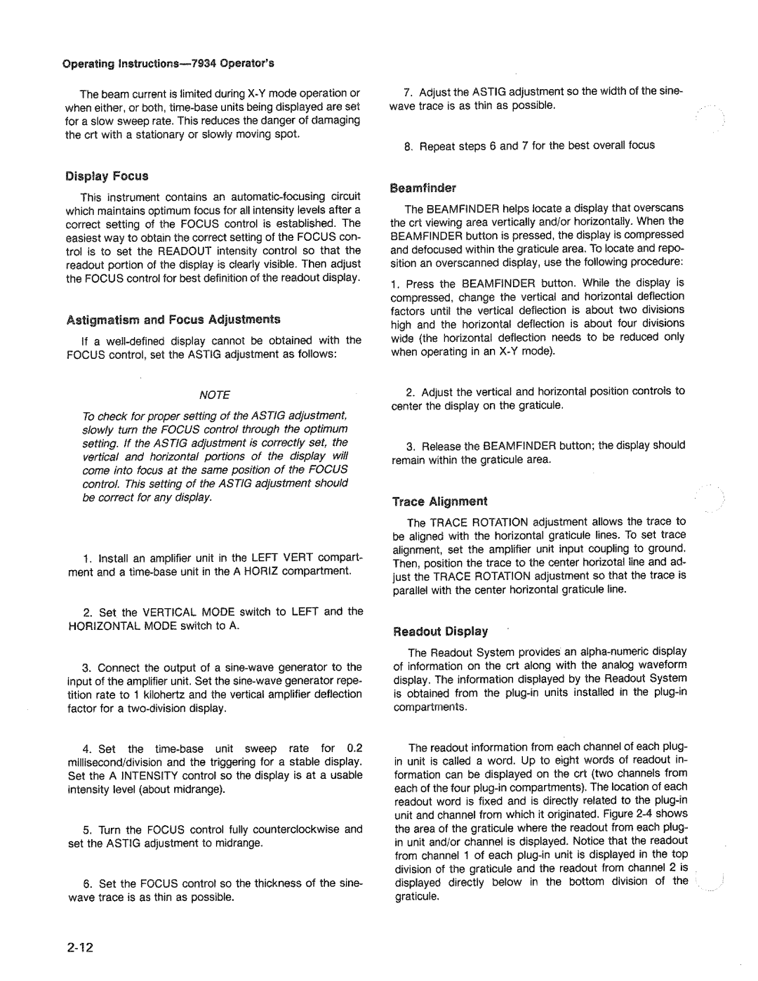 Tektronix 7934 manual 