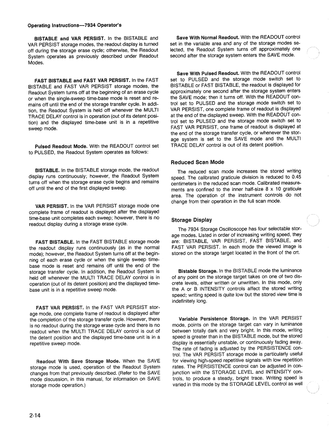 Tektronix 7934 manual 