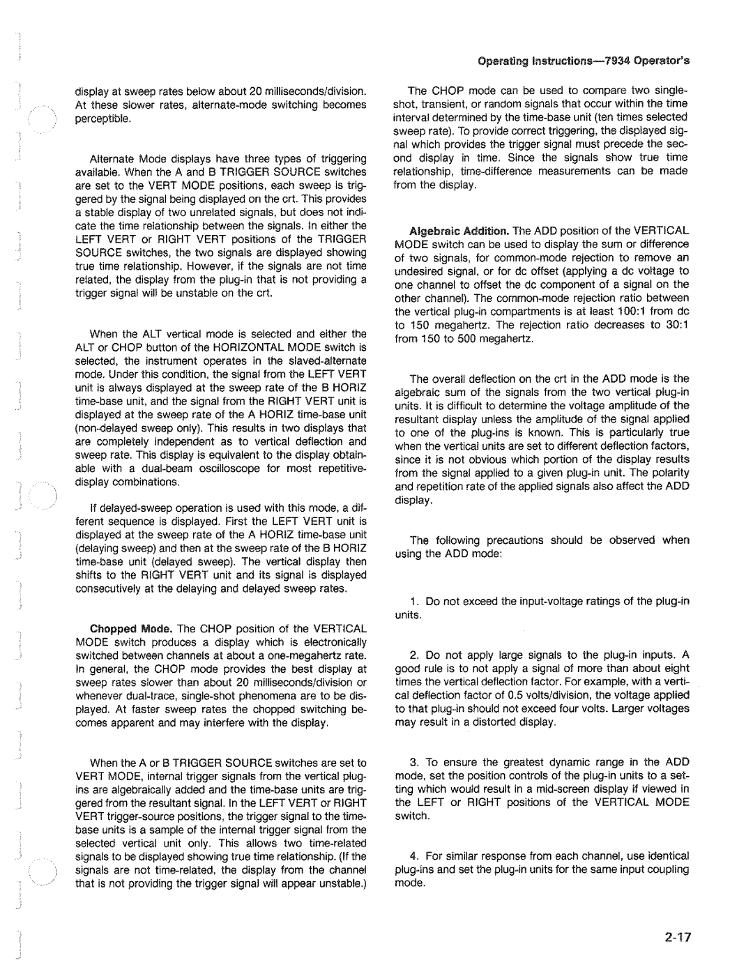 Tektronix 7934 manual 