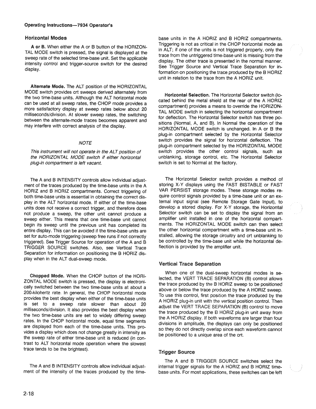 Tektronix 7934 manual 