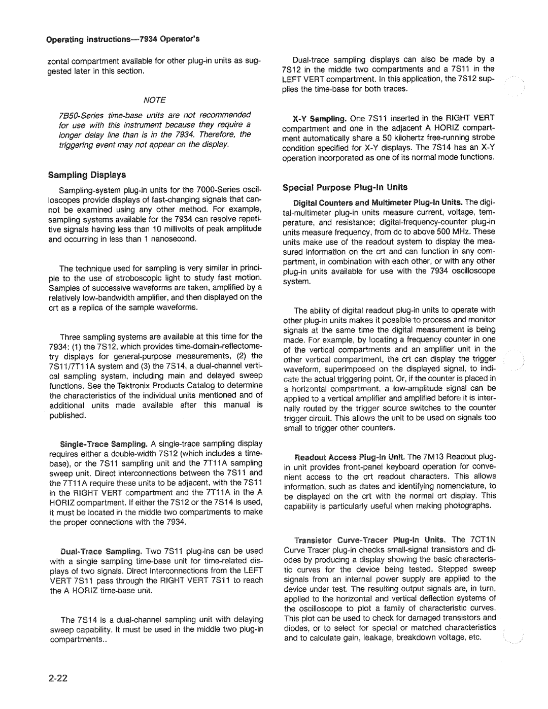 Tektronix 7934 manual 