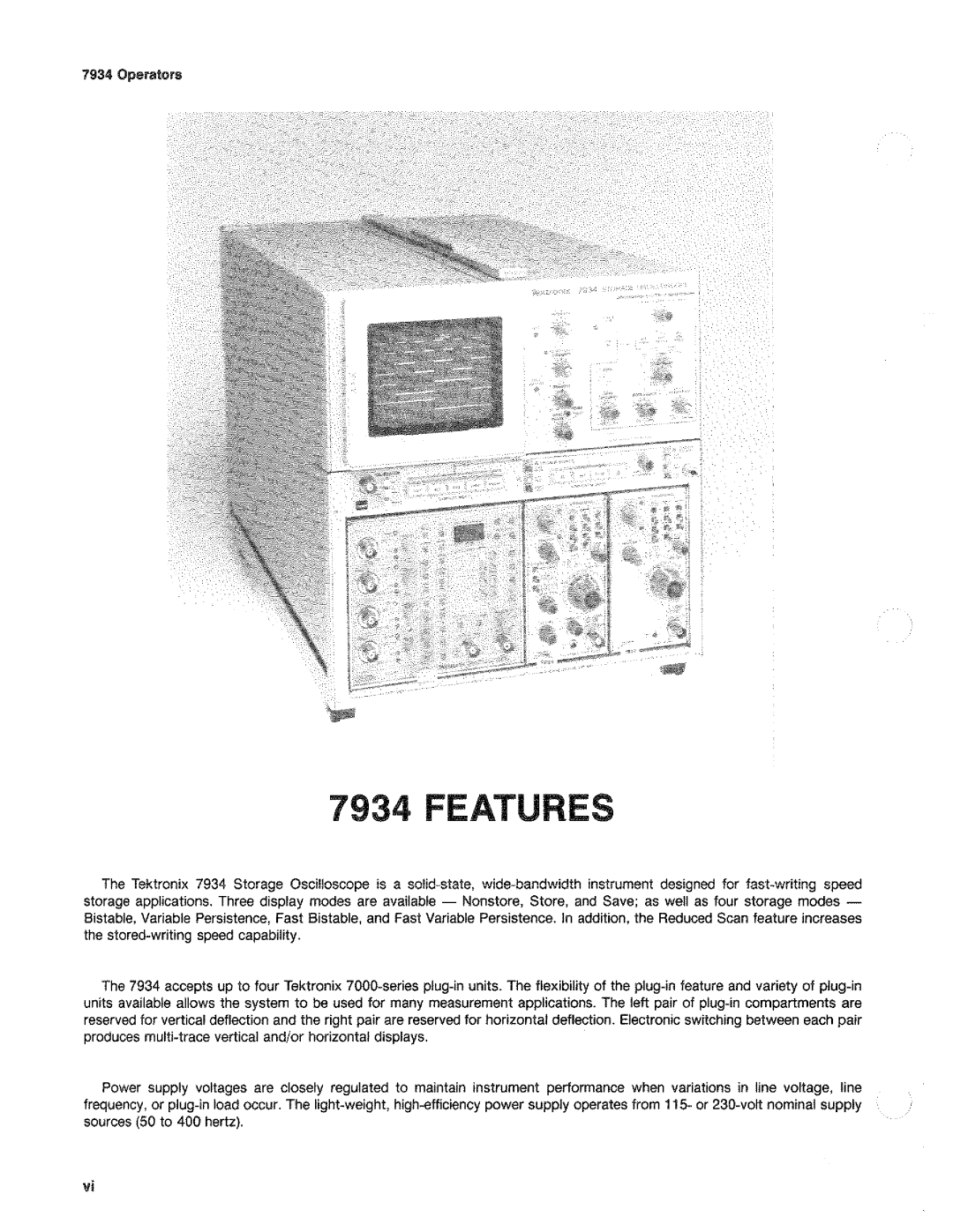 Tektronix 7934 manual 