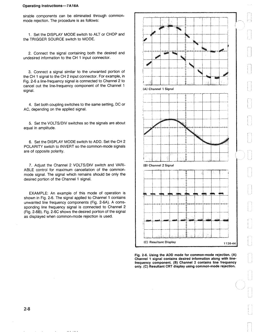 Tektronix 7A18A manual 