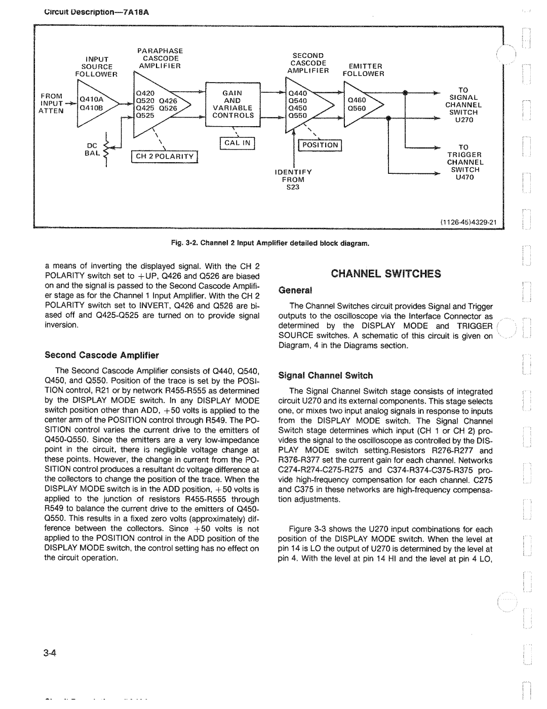 Tektronix 7A18A manual 