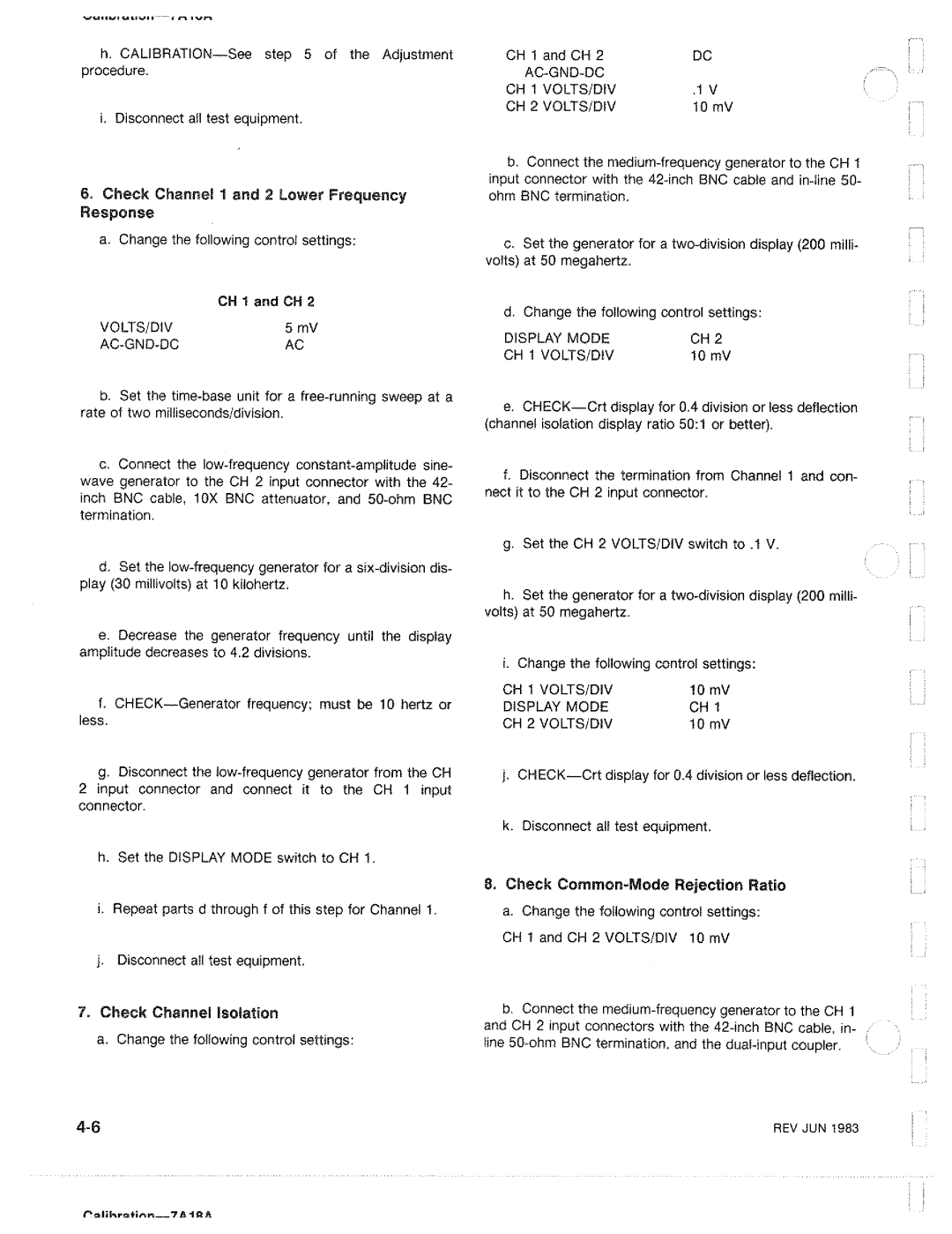 Tektronix 7A18A manual 