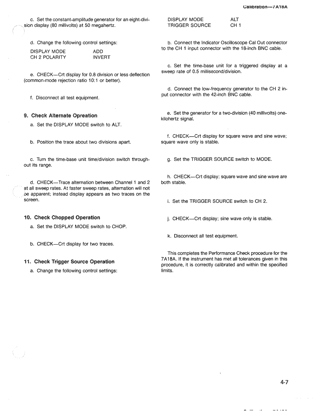 Tektronix 7A18A manual 